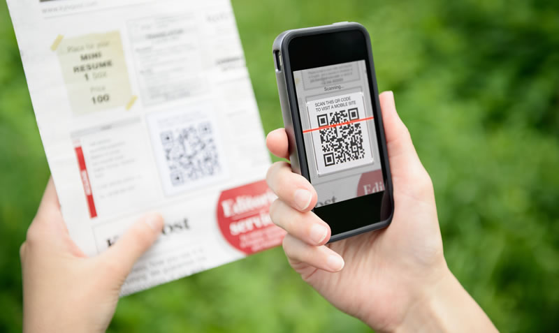 Scanning a QR code